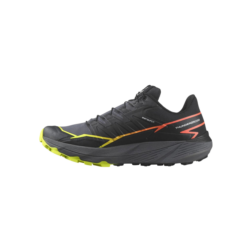 Salomon Men's Thundercross Trail Running Shoes - Black/Quiet Shade/Fiery Coral - Lenny's Shoe & Apparel