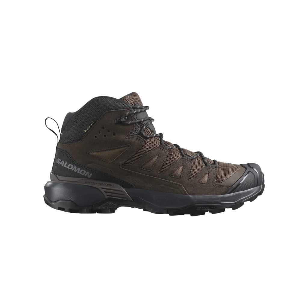 Salomon Men's X Ultra 360 Leather Mid Gore Tex Hiking Boots - Dark Earth / Delicioso / Castlerock - Lenny's Shoe & Apparel