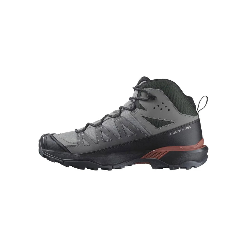 Salomon Men's X Ultra 360 Mid Climasalomon Waterproof Hiking Boots - Pewter/Black - Lenny's Shoe & Apparel