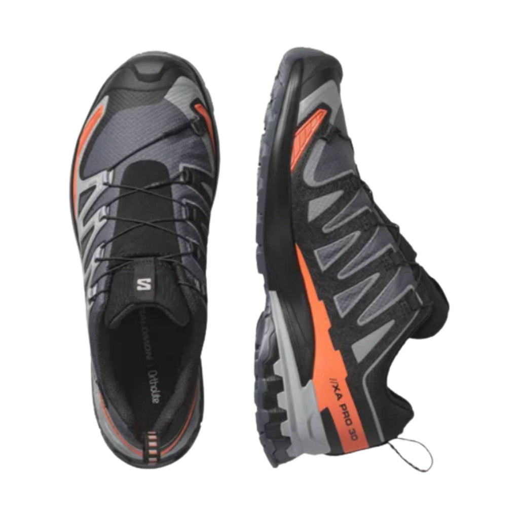 Salomon Men's XA Pro 3D V9 GoreTex Trail Running Shoes - Turbulence/Black/Burnt Ochre - Lenny's Shoe & Apparel