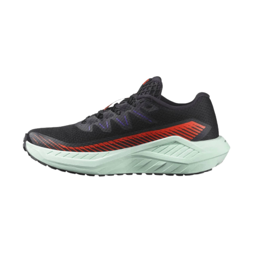 Salomon Women's DRX Defy Gravel Road Running Shoes - Black/Cherry Tomato/ Bay - Lenny's Shoe & Apparel