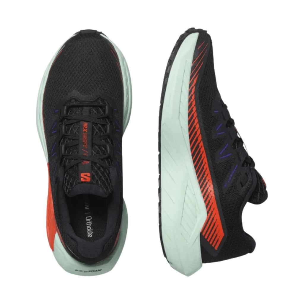 Salomon Women's DRX Defy Gravel Road Running Shoes - Black/Cherry Tomato/ Bay - Lenny's Shoe & Apparel