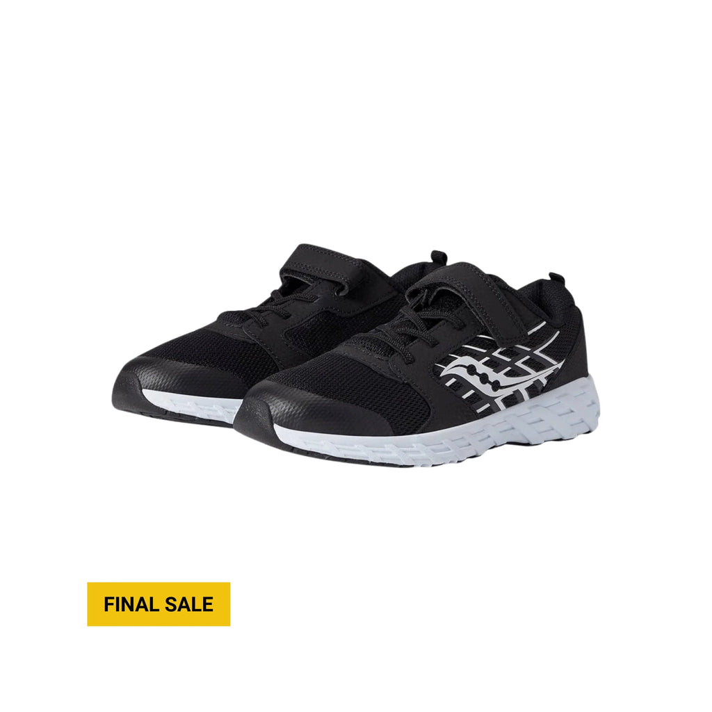 Saucony Kids' Wind A/C 2.0 Shoes - Black/White - Lenny's Shoe & Apparel