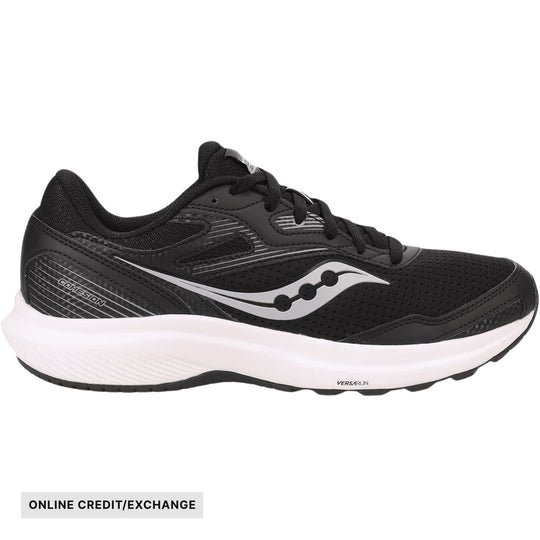 Saucony Men's Cohesion 16 Road Running Shoes- Black/White - ONLINE CREDIT/EXCHANGE - Lenny's Shoe & Apparel
