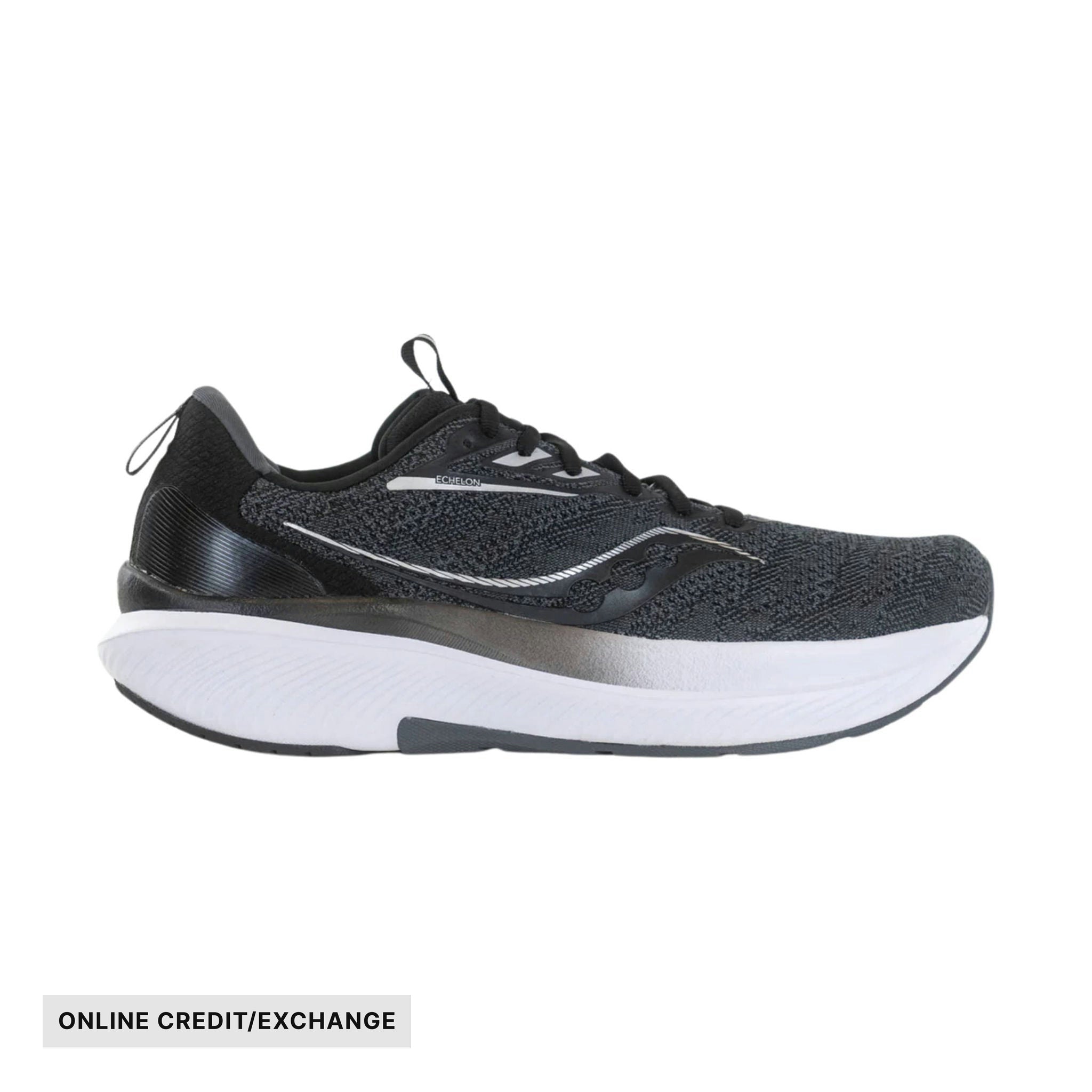 Saucony Men's Echelon 9 Running Shoes - Black/White – Lenny's Shoe