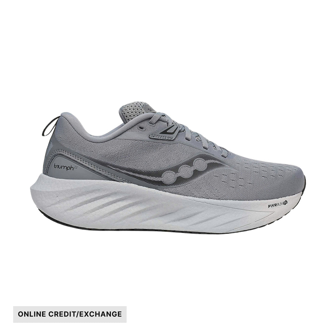 Saucony Men's Triumph 22 Running Shoes - Flint/Black - ONLINE CREDIT/EXCHANGE - Lenny's Shoe & Apparel