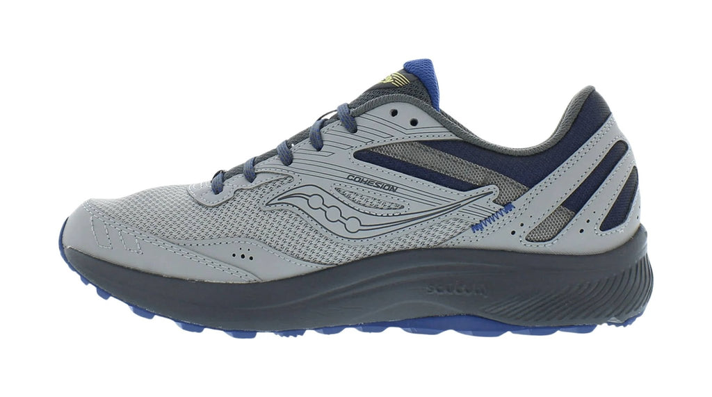 Saucony Men's Cohesion TR15 Trail Running Shoes - Alloy/Sapphire - Lenny's Shoe & Apparel