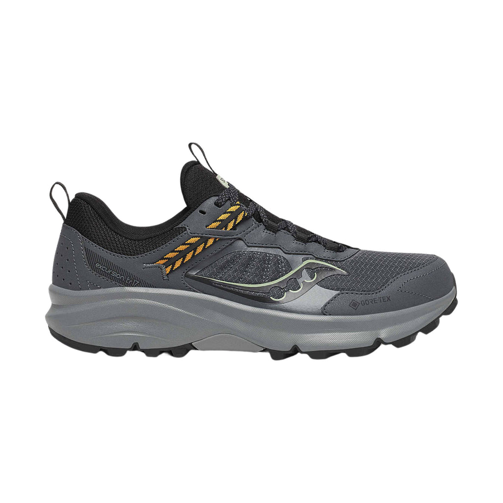 Saucony Men's Excursion TR17 GTX Trail Shoes - Shadow/Black - Lenny's Shoe & Apparel