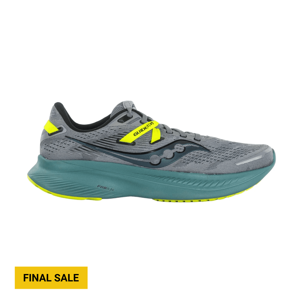 Saucony Men's Guide 16 Running Shoes - Fossil/Moss - Lenny's Shoe & Apparel