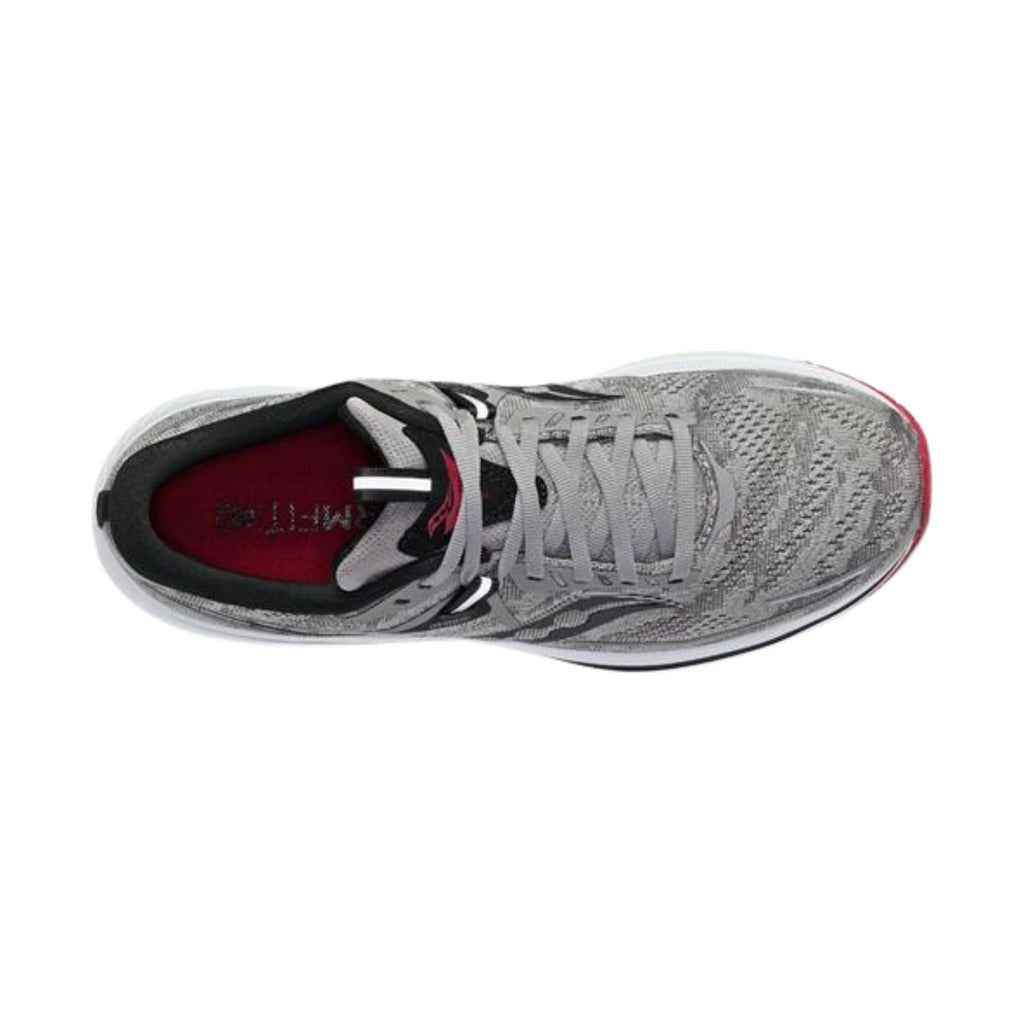 Saucony Men's Omni 21 Shoes - Alloy/Garnet - Lenny's Shoe & Apparel