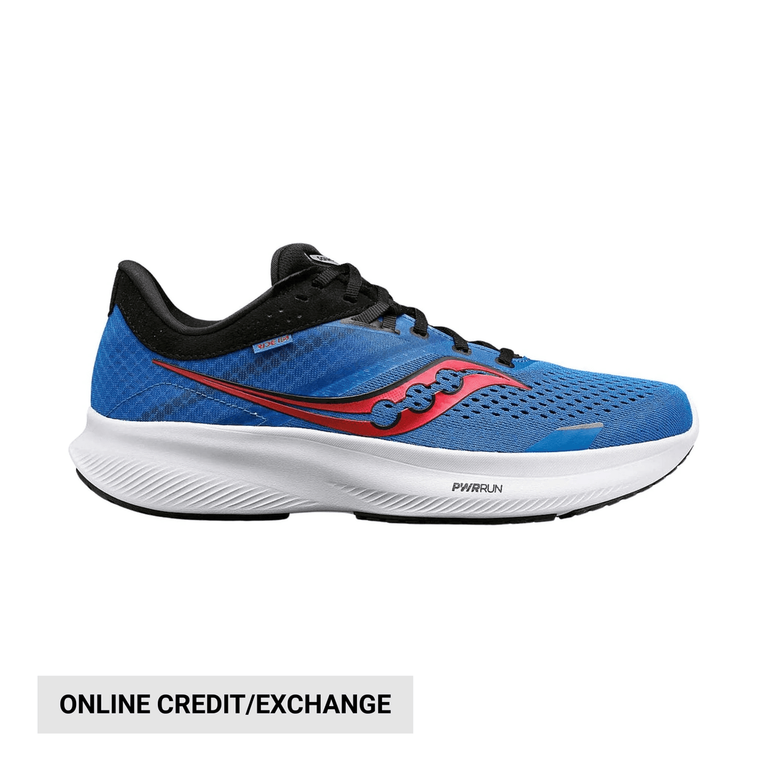 Saucony Men's Ride 16 Running Shoes - Hydro/Black – Lenny's Shoe