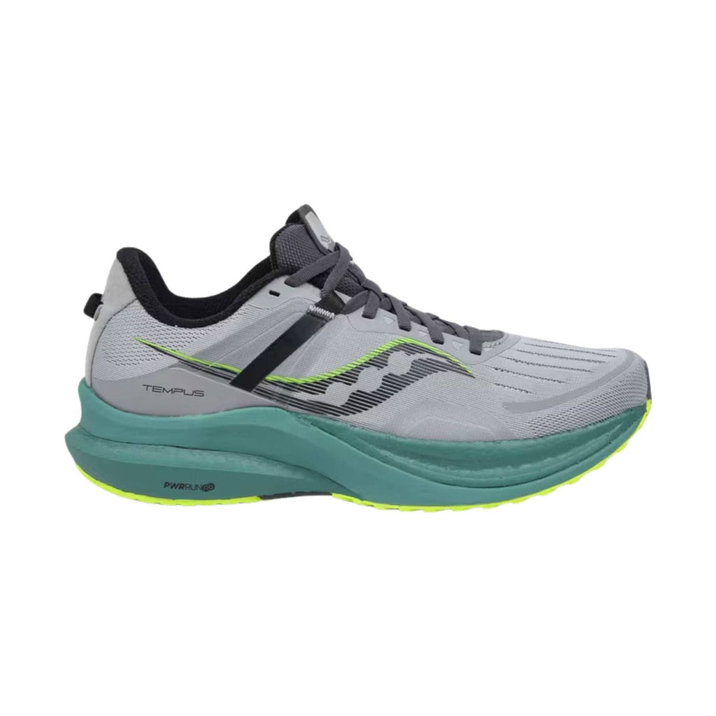 Saucony Men's Tempus Running Shoes - Fossil/Moss - Lenny's Shoe & Apparel