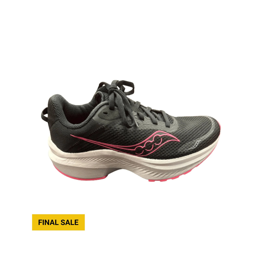 Saucony Women's Axon 3 Running Shoes - Black/Vizi Pink - Lenny's Shoe & Apparel