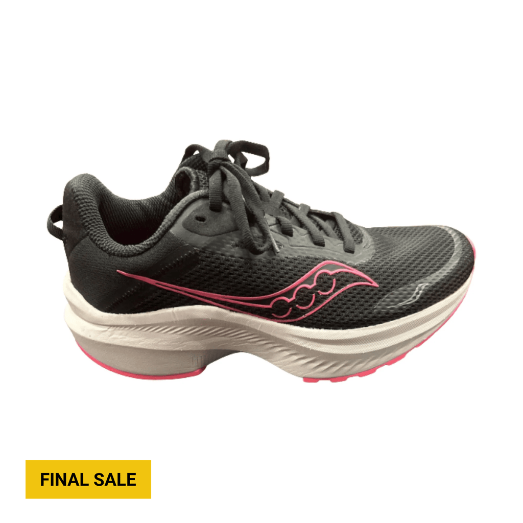 Saucony Women's Axon 3 Running Shoes - Black/Vizi Pink - Lenny's Shoe & Apparel
