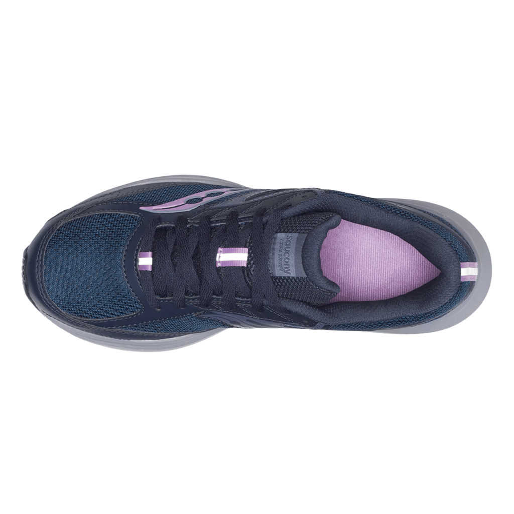 Saucony Women's Cohesion 17 Running Shoes - Navy/Heather - Lenny's Shoe & Apparel