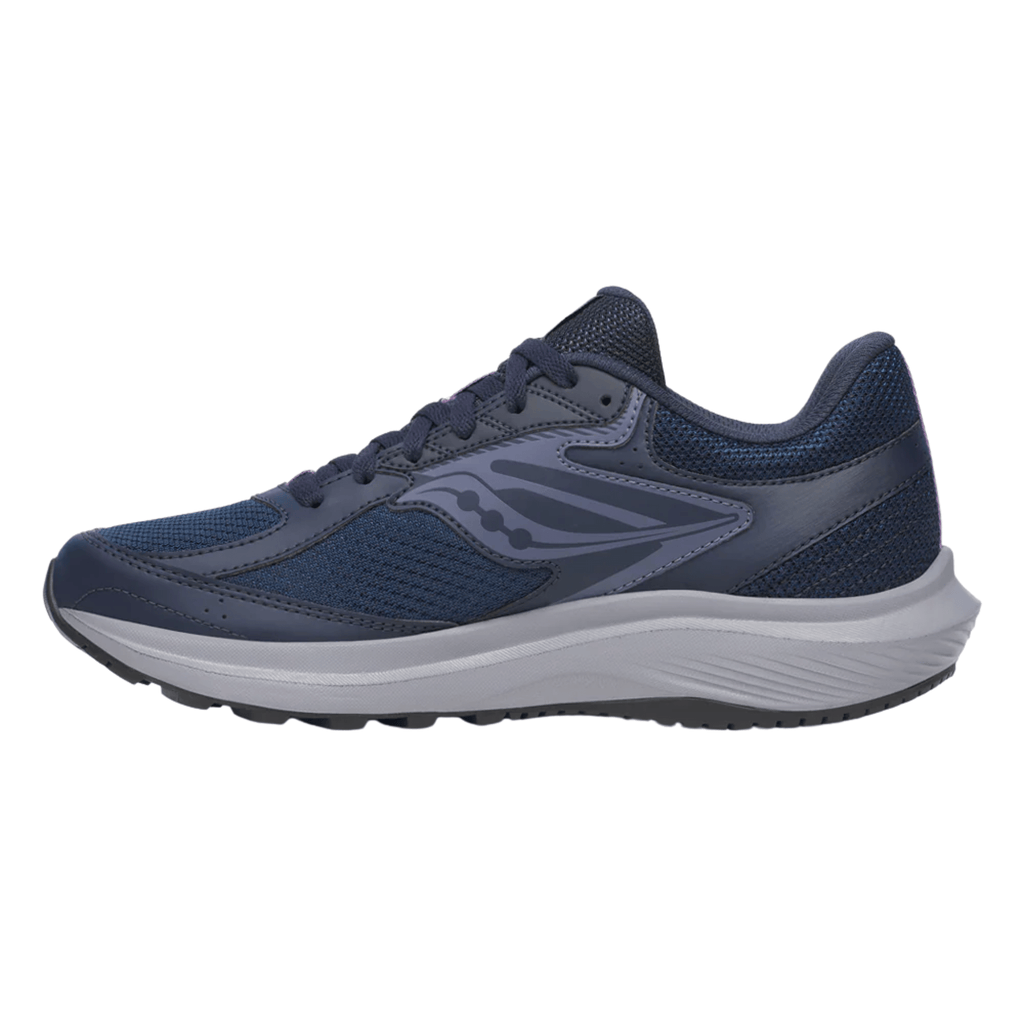 Saucony Women's Cohesion 17 Running Shoes - Navy/Heather - Lenny's Shoe & Apparel
