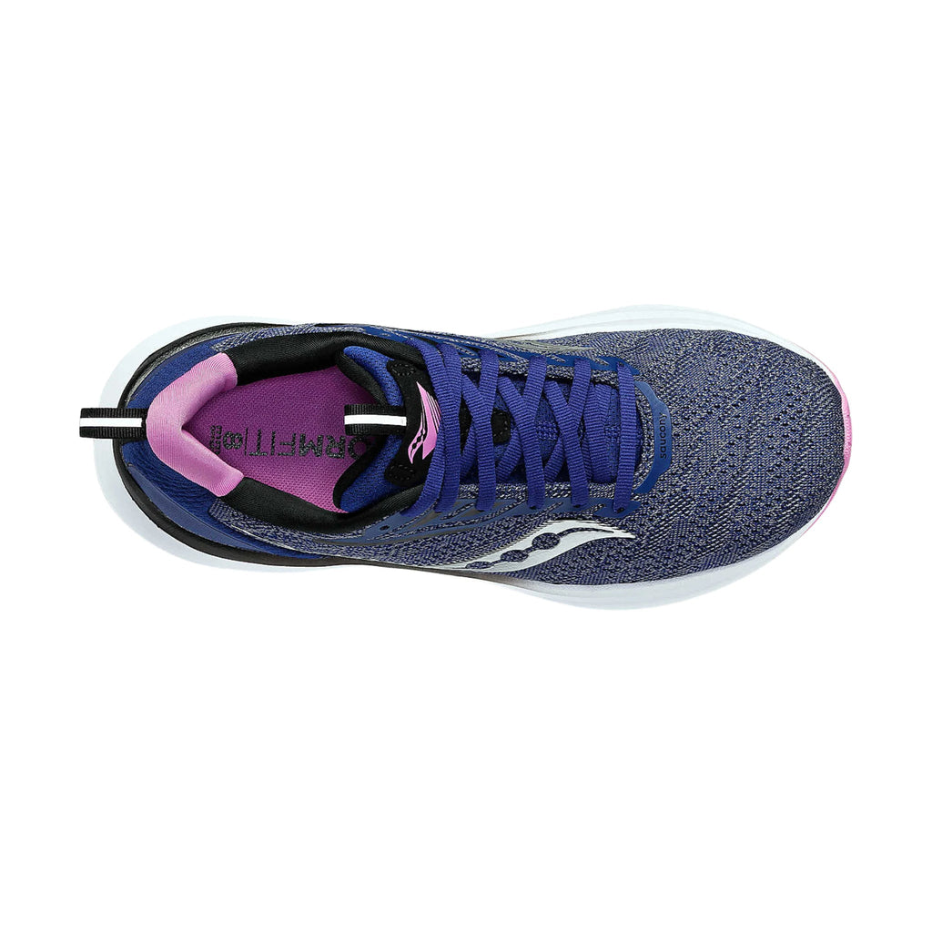 Saucony Women's Echelon 9 Running Shoe - Indigo/Grape - Lenny's Shoe & Apparel