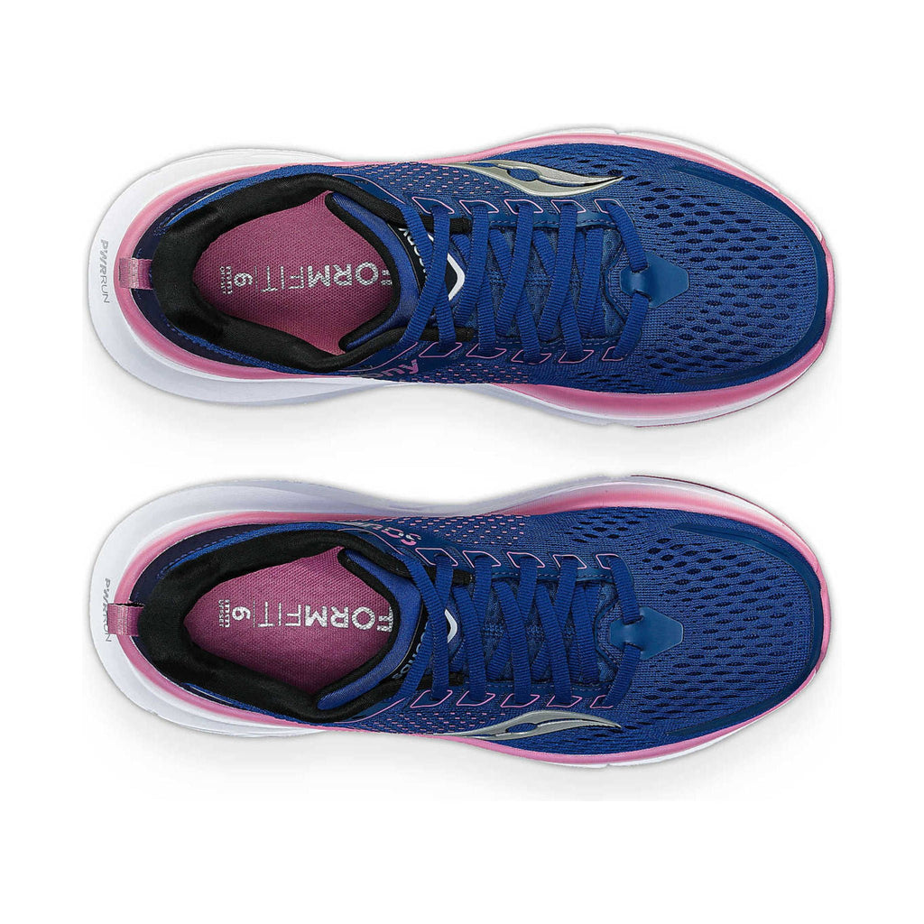 Saucony Women's Guide 17 Running Shoes - Navy/Orchid - Lenny's Shoe & Apparel