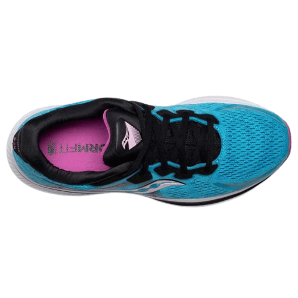 Saucony Women's Omni 20 Running Shoes - Blue Blaze/Razzle - Lenny's Shoe & Apparel