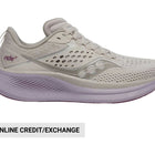 Saucony Women's Ride 17 Running Shoes - Moon/Viola - Lenny's Shoe & Apparel