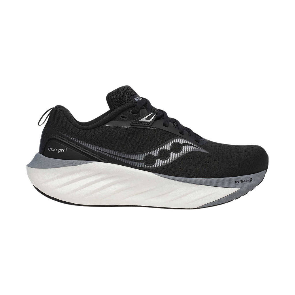 Saucony Women's Triumph 22 Running Shoes - Black/White - Lenny's Shoe & Apparel