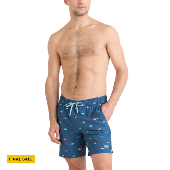 SAXX Men's Oh Bouy 2N1 7 Inch Swim Trunks - Let's Get Kraken - FINAL SALE - Lenny's Shoe & Apparel