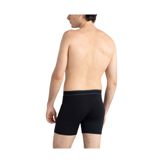 Black boxer briefs shown from the back
