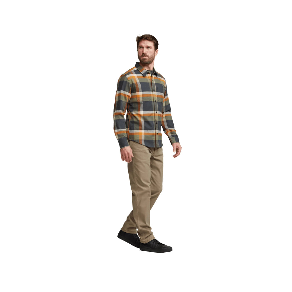 Sitka Men's Ashland Lightweight Flannel Shirt - Olive Green Fall Plaid - Lenny's Shoe & Apparel