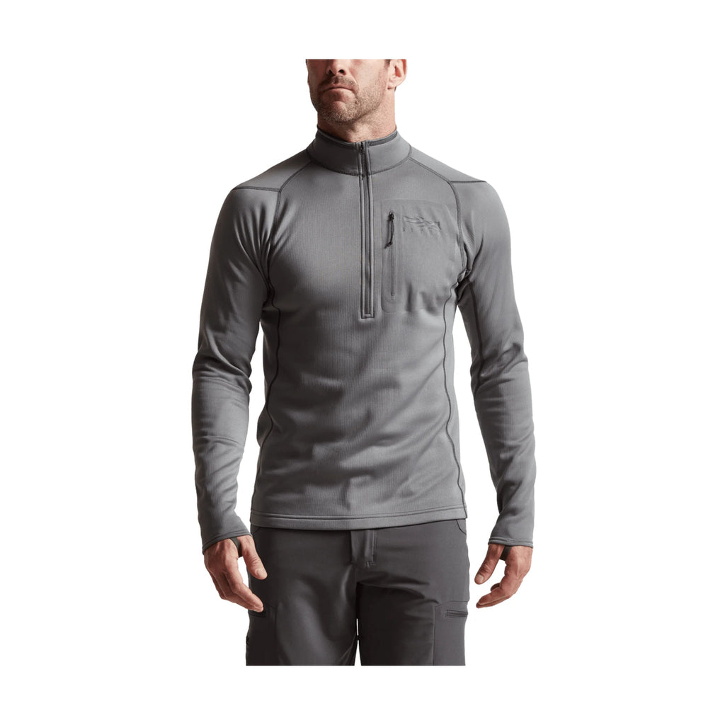 Sitka Men's Core Midweight Zip T - Woodsmoke - Lenny's Shoe & Apparel