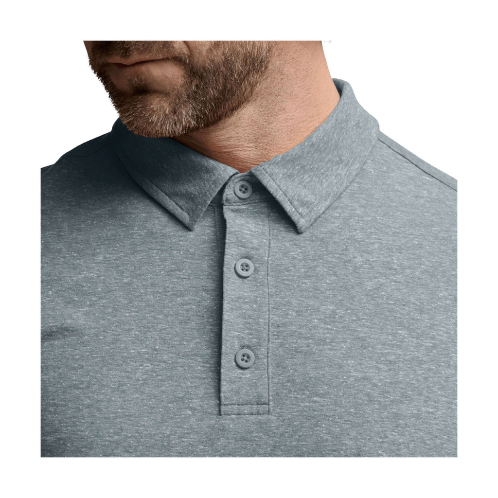 Sitka Men's Essential SS Polo - Bluestone Heather - Lenny's Shoe & Apparel