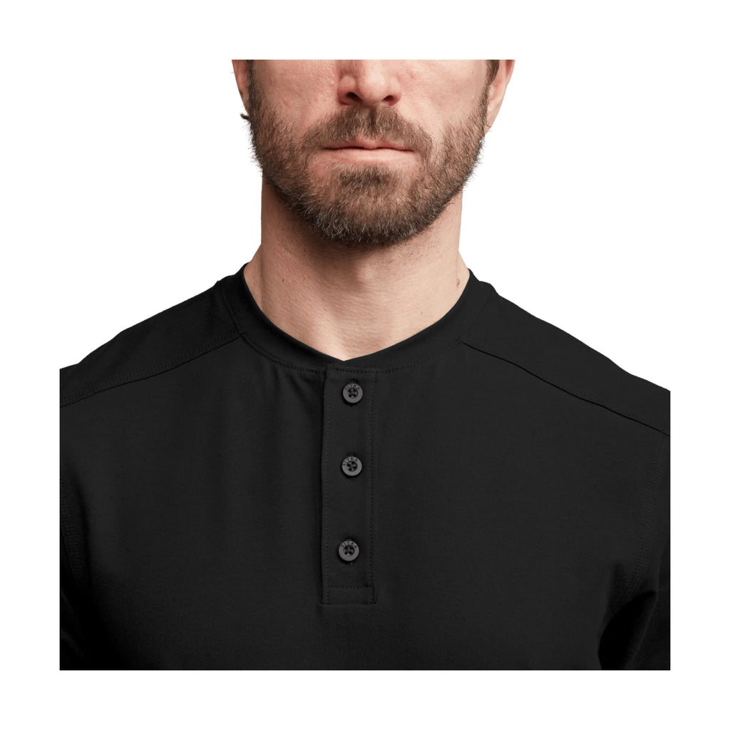 Sitka Men's Foothills Long Sleeve Henley - Sitka Black - Lenny's Shoe & Apparel