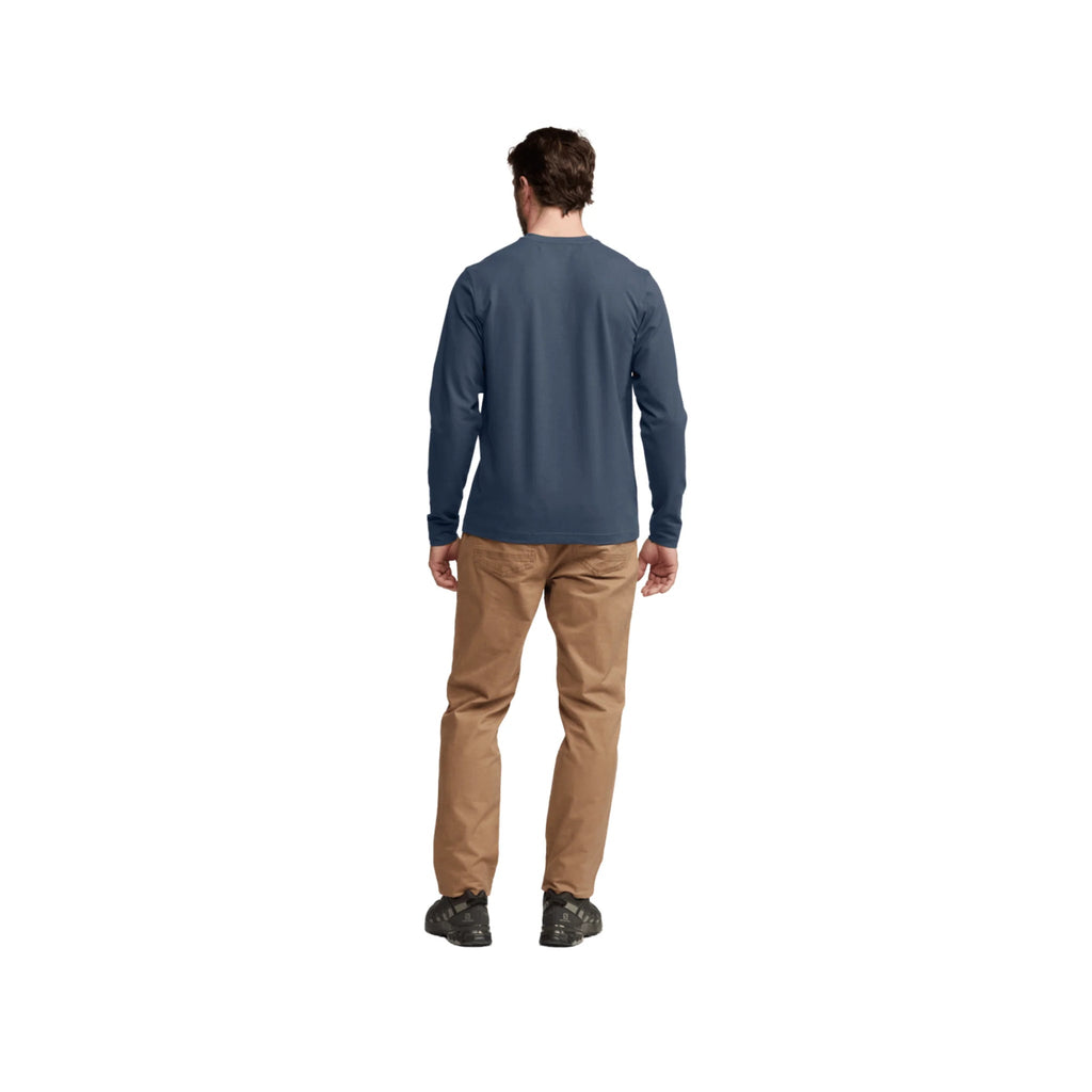 Sitka Men's Foothills Long Sleeve Henley - Starlight Blue - Lenny's Shoe & Apparel