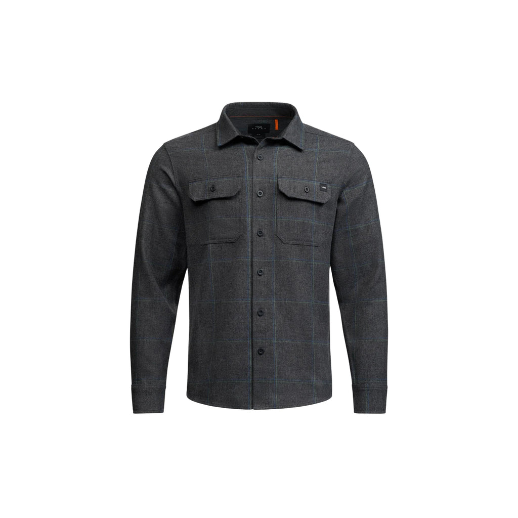 Sitka Men's Hardwood Heavyweight Flannel Shirt - Obsidian Blue Fall Plaid - Lenny's Shoe & Apparel