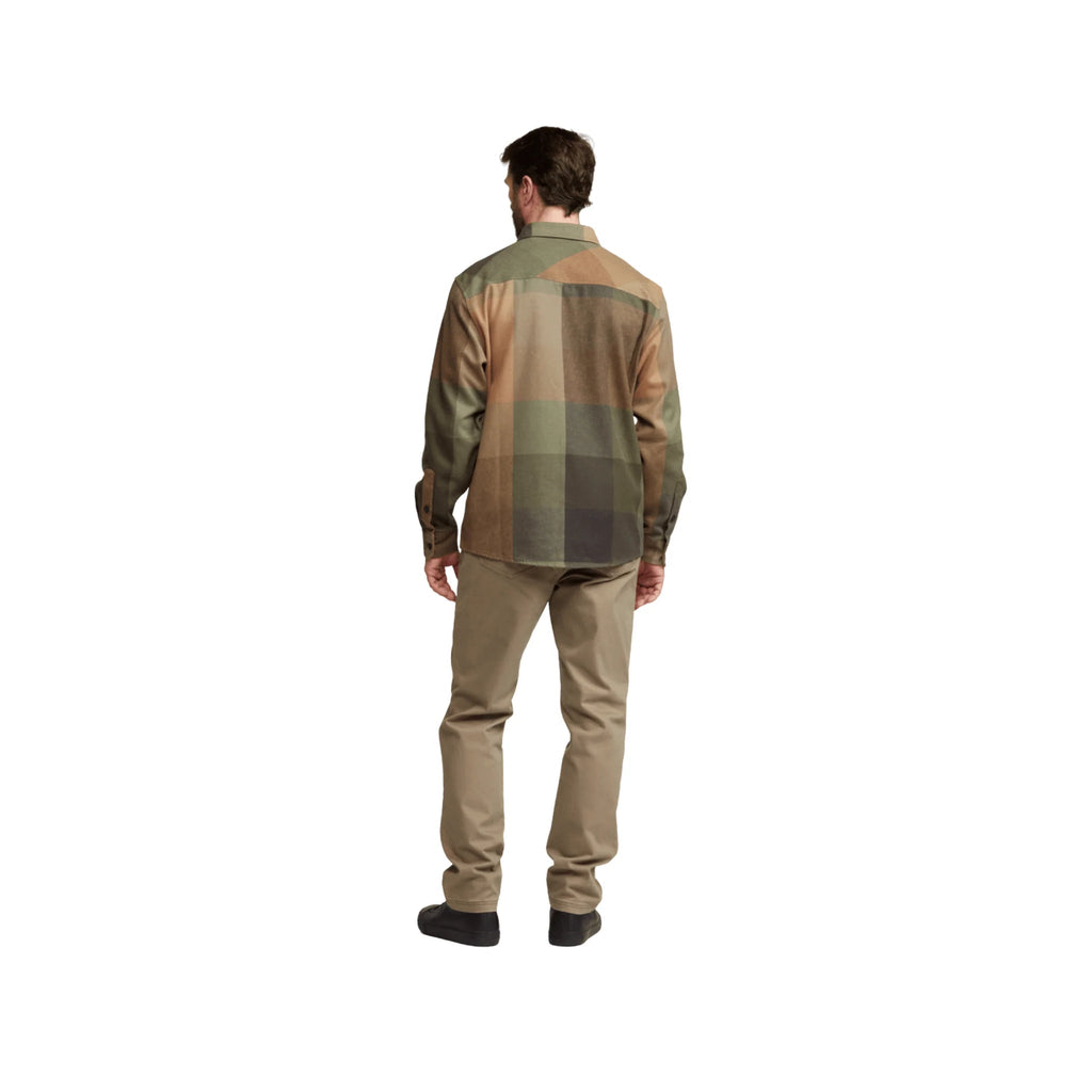 Sitka Men's Hardwood Heavyweight Flannel Shirt - Olive Green Fall Plaid - Lenny's Shoe & Apparel