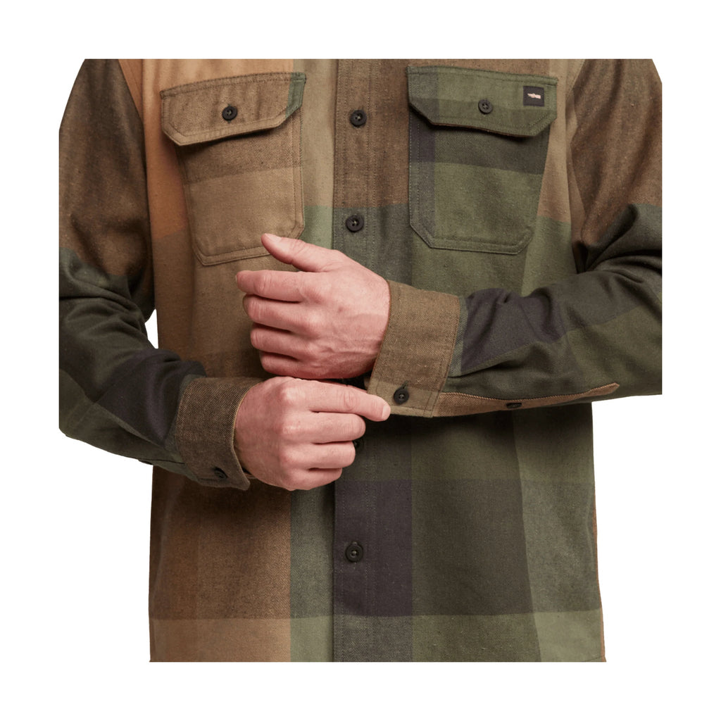 Sitka Men's Hardwood Heavyweight Flannel Shirt - Olive Green Fall Plaid - Lenny's Shoe & Apparel