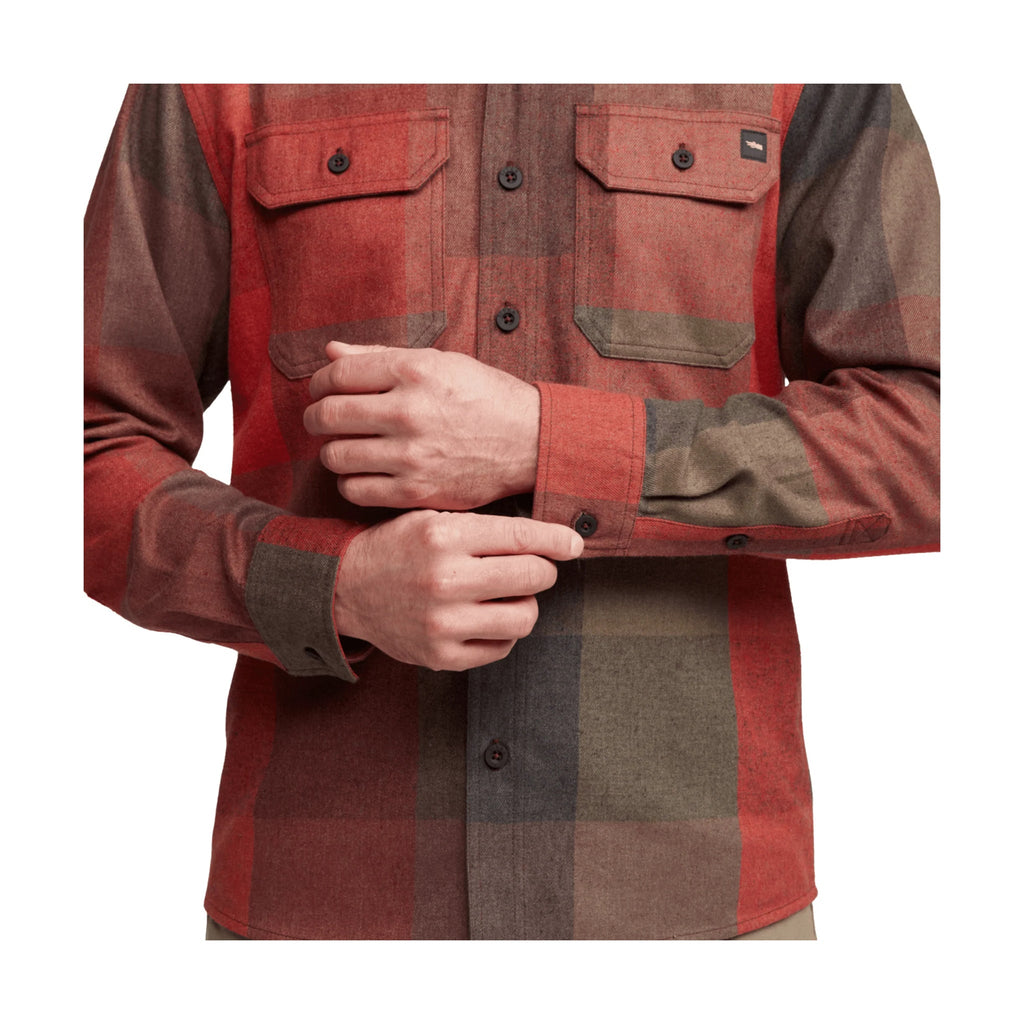 Sitka Men's Hardwood Heavyweight Flannel Shirt - Red Fall Plaid - Lenny's Shoe & Apparel