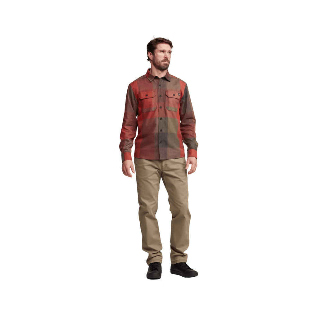 Sitka Men's Hardwood Heavyweight Flannel Shirt - Red Fall Plaid - Lenny's Shoe & Apparel