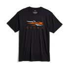 Sitka Men's Icon Tee - Black/Orange - Lenny's Shoe & Apparel