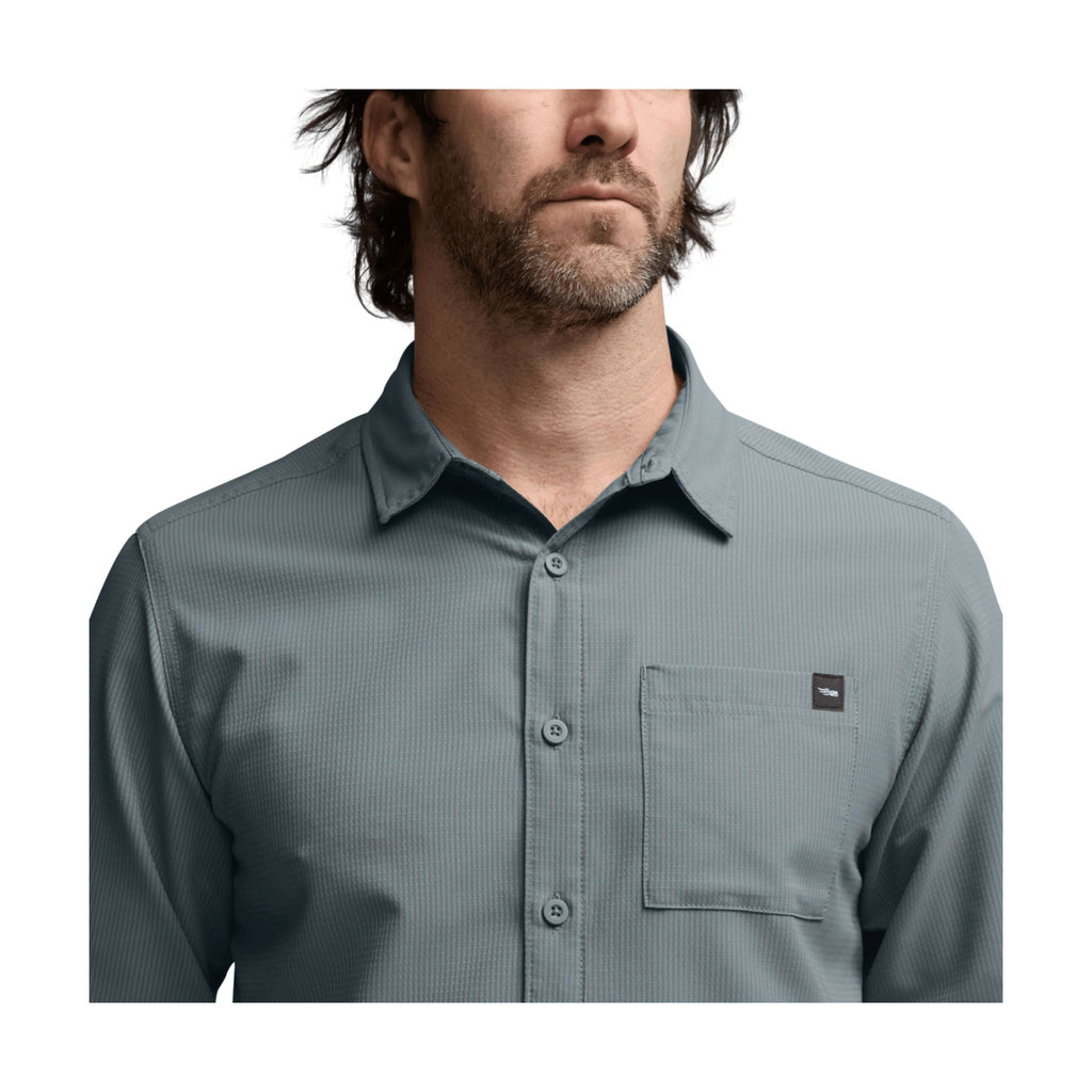 Sitka Men's Mojave Long Sleeve Shirt - Bluestone - Lenny's Shoe & Apparel