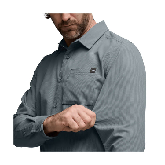 Sitka Men's Mojave Long Sleeve Shirt - Bluestone - Lenny's Shoe & Apparel
