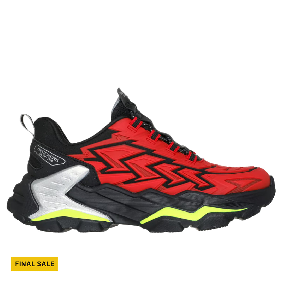Skechers Boys' Slip In Skech Bots 2.0 Shoes - Red/Black - FINAL SALE - Lenny's Shoe & Apparel