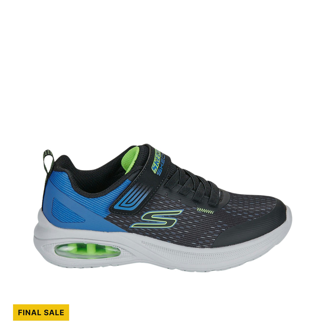 Skechers Kids' Max Advantage Squad Shoes - Black/Blue/Lime - FINAL SALE - Lenny's Shoe & Apparel