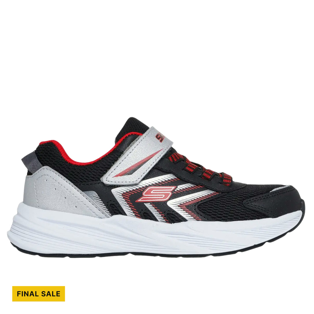 Skechers Kids' Microspec Tread Shoes - Black/Red - FINAL SALE - Lenny's Shoe & Apparel