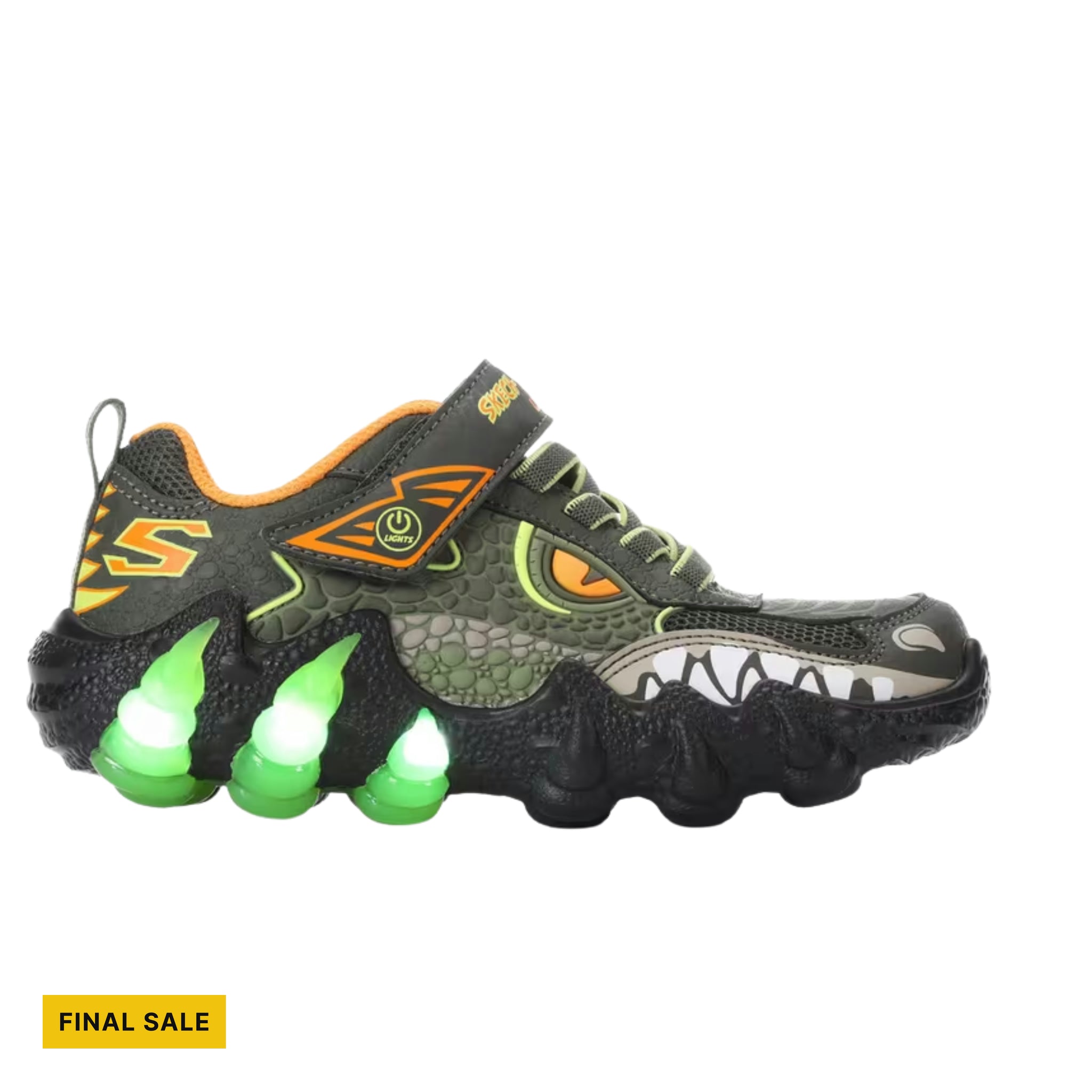Skechers Kids' Saurus Lights Shoes - Olive – Lenny's Shoe & Apparel