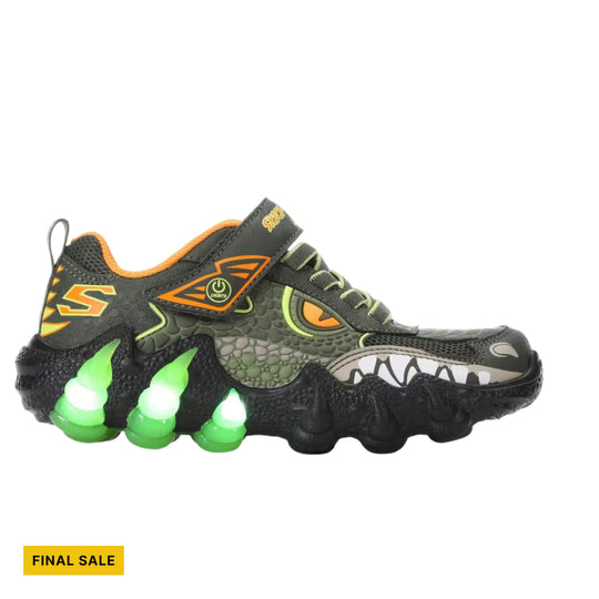 Skechers Kids' Saurus Lights Shoes - Olive - FINAL SALE - Lenny's Shoe & Apparel