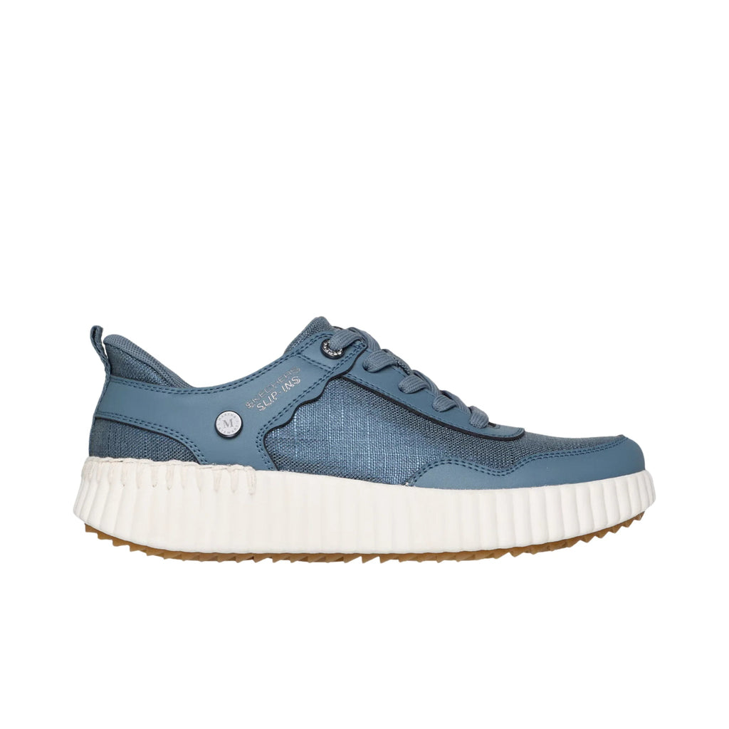 Skechers Women's Slip In Martha Stewart Bobs Vista Luxe Stroll Shoes - Slate - Lenny's Shoe & Apparel