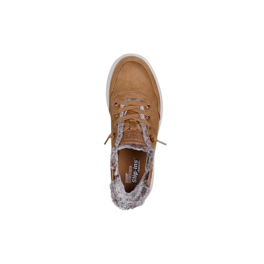 Skechers Women's Slip Ins Bobs Skip Cute Shoes - Chestnut - Lenny's Shoe & Apparel