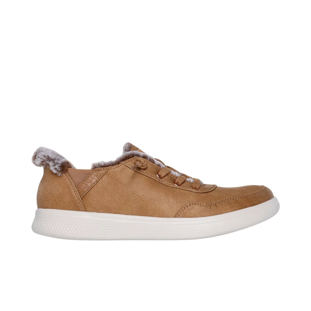 Sketchers Women's Slip Ins Bobs Skip Cute Shoes - Chestnut - Lenny's Shoe & Apparel