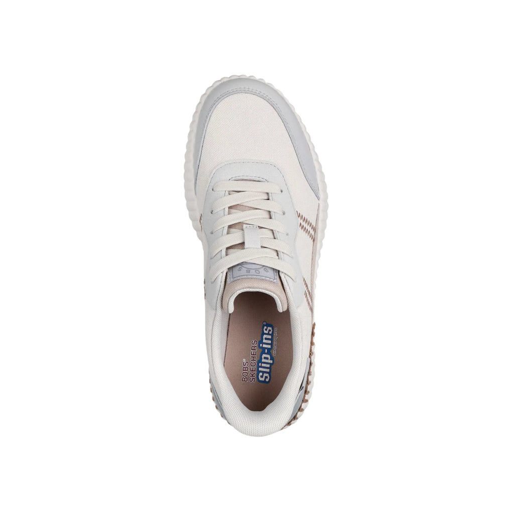 Sketchers Women's Slip Ins Bobs Vista Garden Stroll Shoes - Natural/Multi - Lenny's Shoe & Apparel