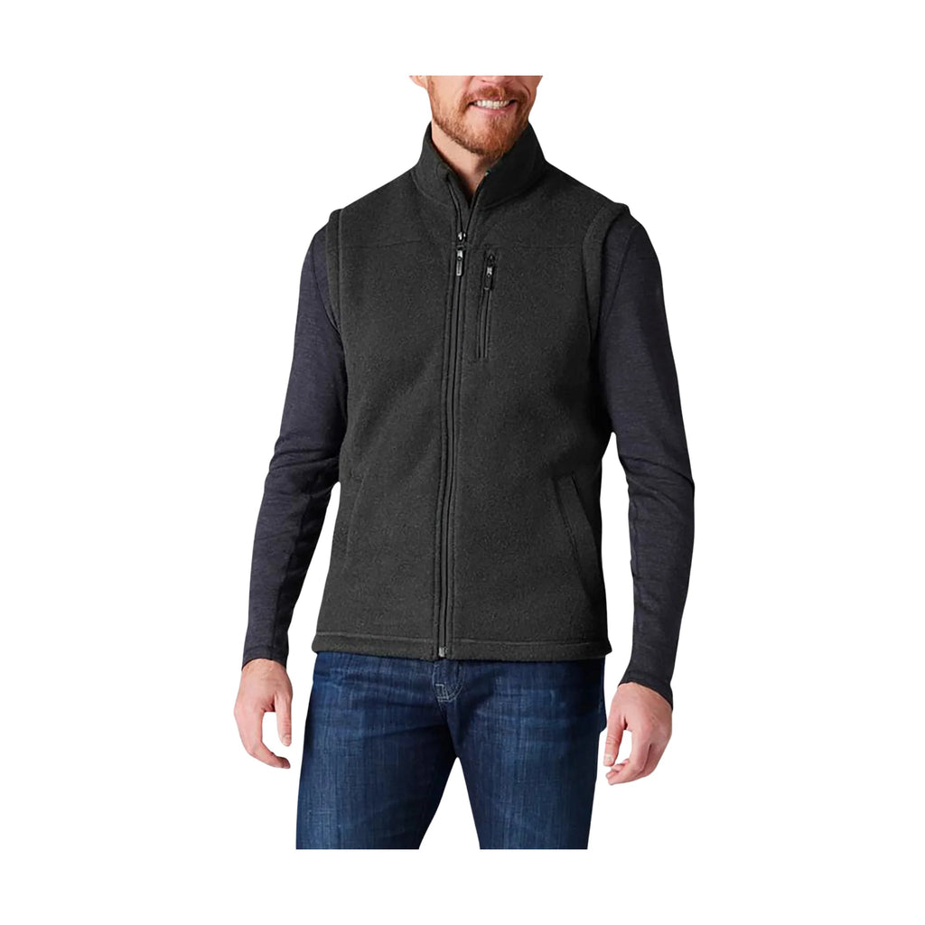 Smartwool Men's Hudson Trail Fleece Vest - Charcoal Black - Lenny's Shoe & Apparel
